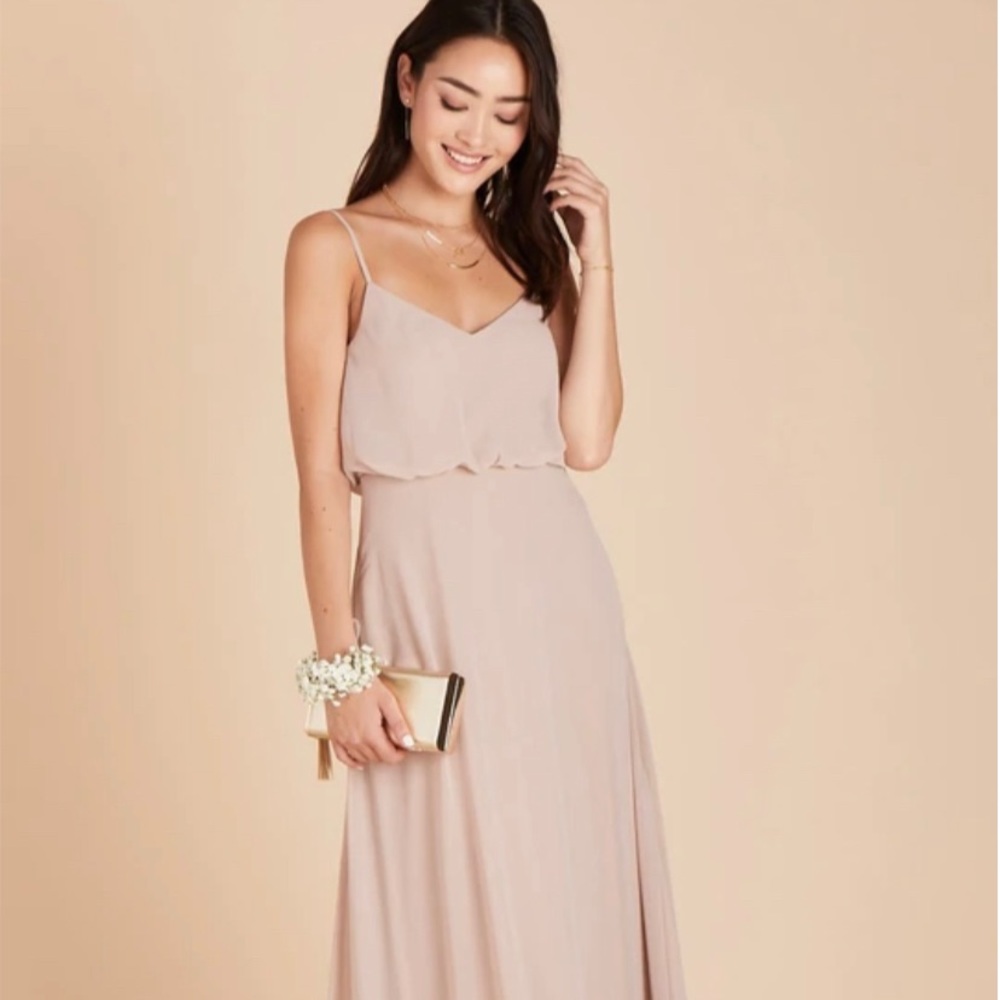 Birdy Grey Taupe dress size XS. Beautiful taupe color, cup inserts, a small slit